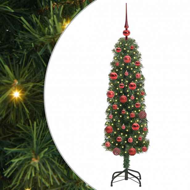 vidaXL Umělý vánoční stromeček Zelená 150 cm PVC, ocel a plast
