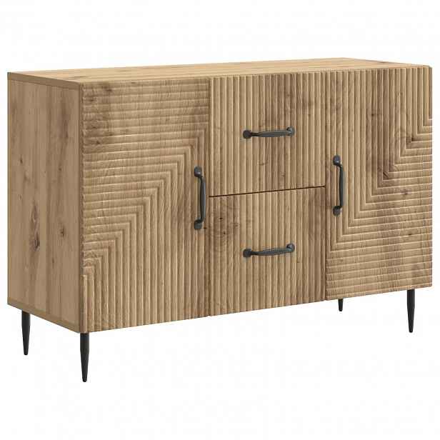 vidaXL Servírovací skříň Dub artisan 89 x 34,5 x 60 cm