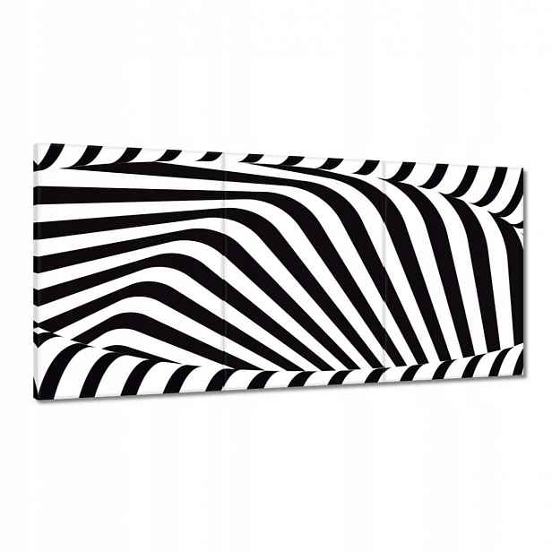 Obrazy 180x90 Abstrackja černobílá