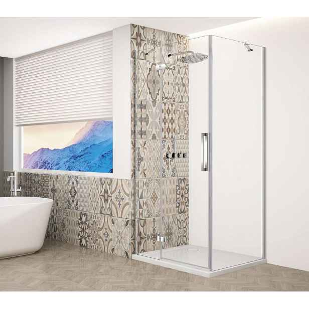 Gelco Trinity - Sprchový kout 120x80 cm, levé, čiré sklo/chrom GT5680-12CL-CH