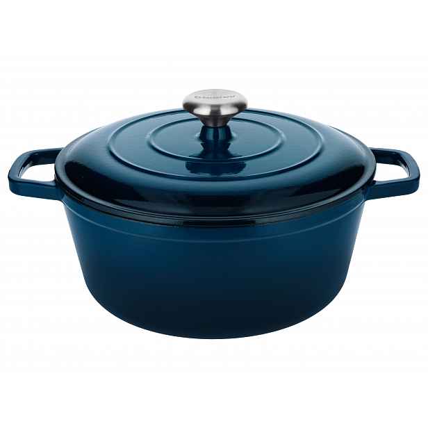 Silvercrest® Litinový hrnec Premium, Ø 27 cm / 5,6 l (modrá)