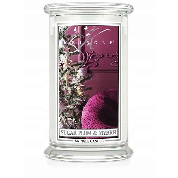 Sugar Plum & Myrrh Kringle Candle velká vonná svíčka s 2 knoty (624 g)