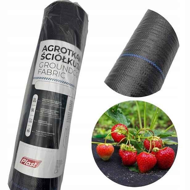 Agrotkanina Proti Plevelu mulčovací podložka Černá role 0,8 m x 100 m 100 g/m2