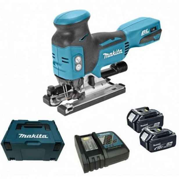 Makita - 18V AKU přímočará pila, 2x aku 5,0 Ah LXT, nabíječka DJV181RTJ