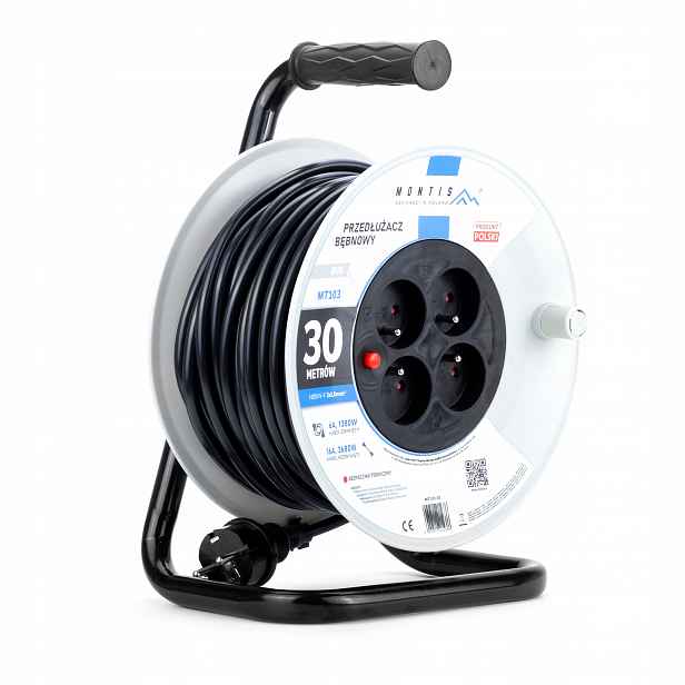 Prodlužovací Kabel Bubnový 30 m 3x1,5 Na Bubnu 3680 W IP20