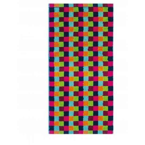 Ručník 50x100 cm Lifestyle Cube Multicolor Dunkel