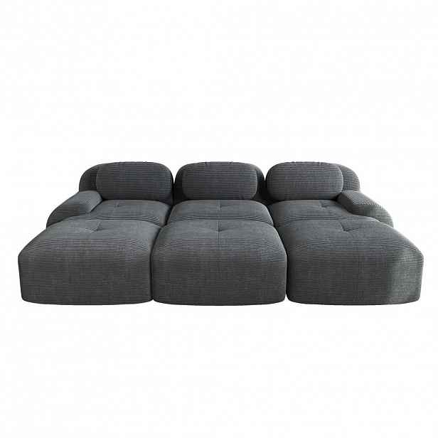SEDACÍ SOUPRAVA 3-místná 298/178/75 cm Šedá