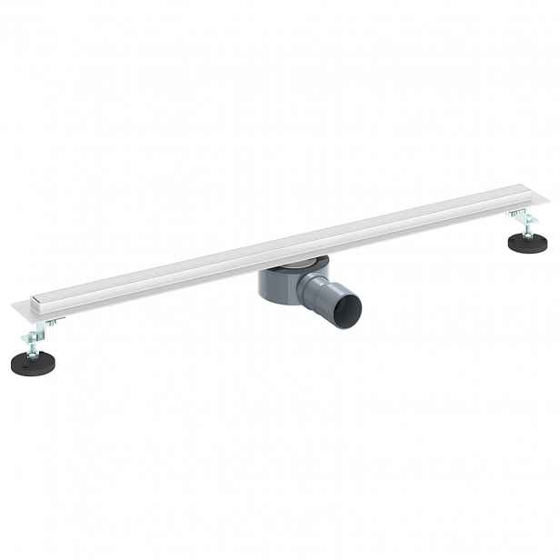 vidaXL 360° odtok na sprchu s slim modelem Stříbrná 80 cm