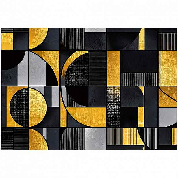Wallarena ABSTRAKTNÍ geometrická netkaná tapeta do obývacího pokoje 150x105