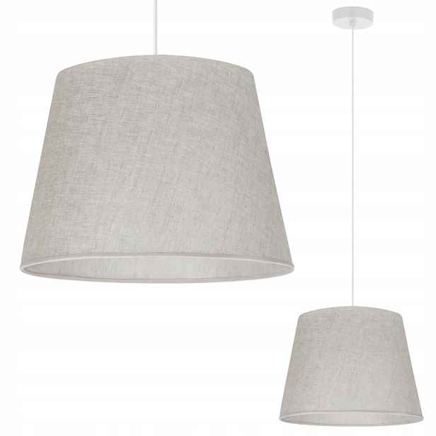 Závěsné Stropní Svítidlo Stínidlo Kužel Boho Len Béžová Do Obývacího Pokoje 38 CM