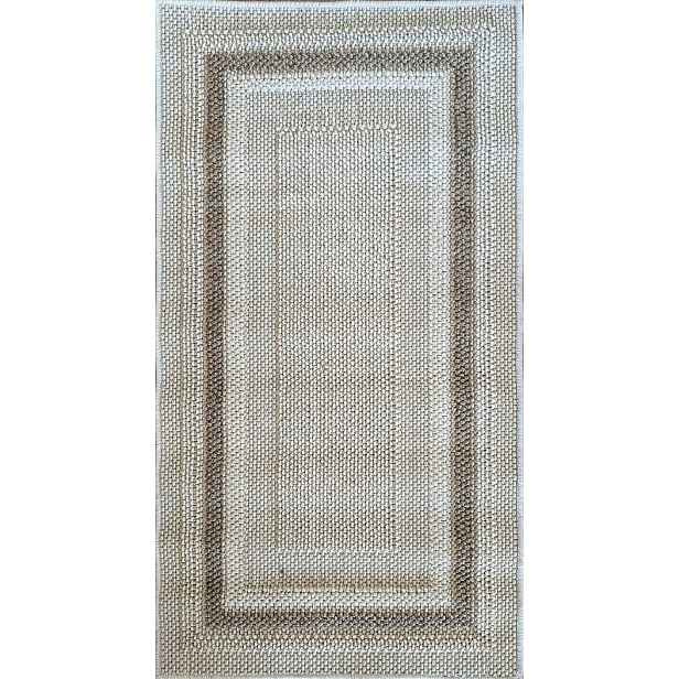 Běhoun provázkový 80x200 cm, smyčkový, béžovo krémový koberec ve stylu boho