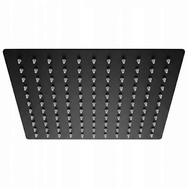 Deszczownica kwadratowa Rea JS-P015B czarna 25 cm