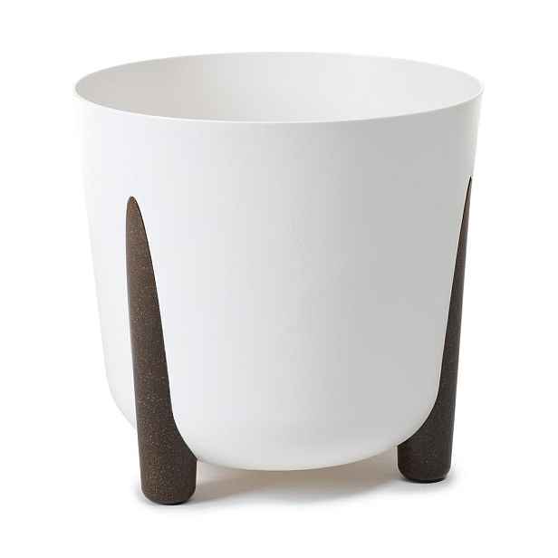 HowHomely Květináč MOSS ECO III 34 cm bílý