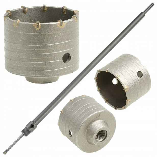 Korunkový Vrták Na Betonu 80 mm Adaptér Sds plus 600 mm Fréza Korunka Adaptérem