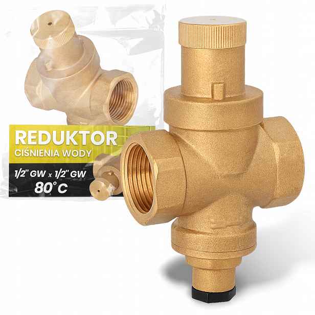 Reduktor Tlaku 1/2'' Gw Instalační voda Mini Malý mosazný odolný Nj-t