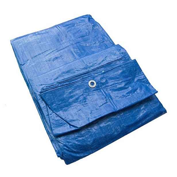 2x Krycí vyztužená plachta Modrá 12 x 15 m 60 g/m2 Bradas 8832