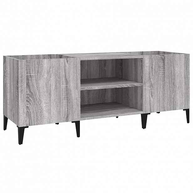 vidaXL Skříňka na LP desky šedá sonoma 121x38x48 cm kompozitní dřevo