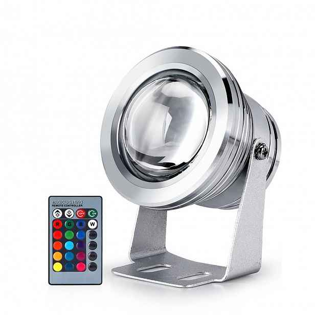 Lampa Podvodní Bazénová Lampa Rgb Led 12V Nastavitelný Stojan 2KS