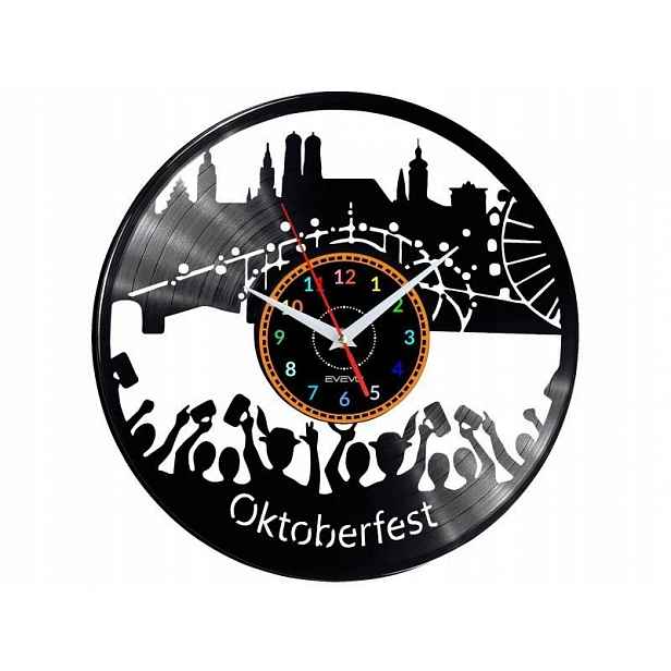 Oktoberfest Dekorativní Nástěnné Hodiny Moderní Vinylová Deska Na Pr