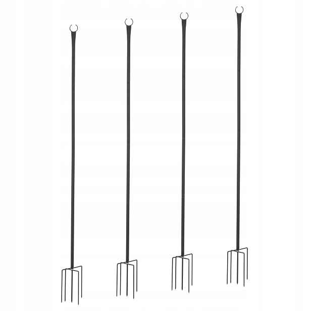 Sloupky Pro Lampy Wiesenfield zahradní 2.6 m nerezová ocel sada 4 ks