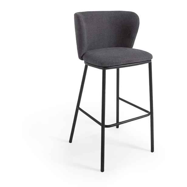 Tmavě šedá barová židle 102 cm Ciselia – Kave Home