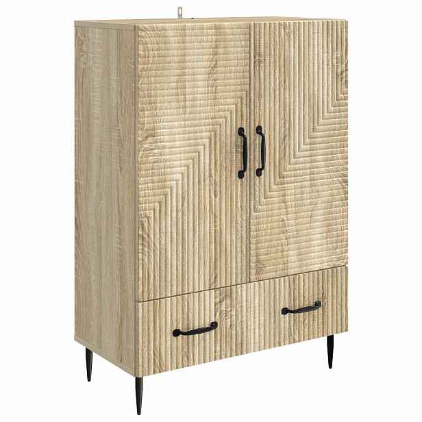 vidaXL Servírovací skříň Dub sonoma 66 x 34,5 x 95 cm Kompozitní dřevo