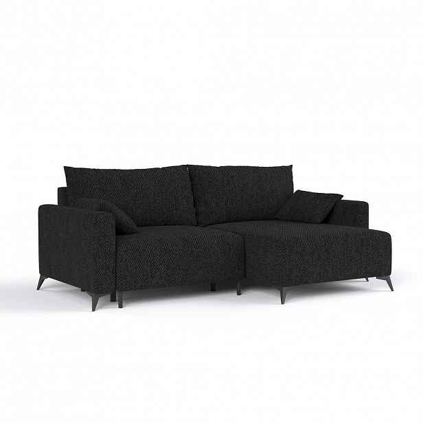 AltaBeds ROHOVÁ SEDAČKA NUVIO, textil, Černá