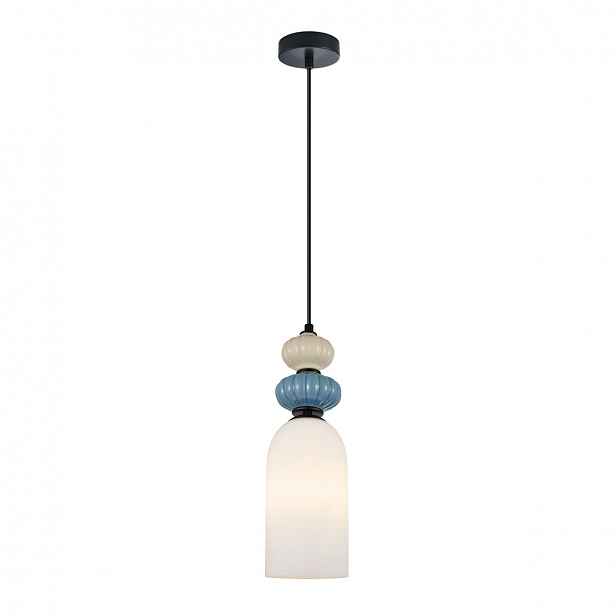 Bonata PND-36573-1A-BK-WH Moderní závěsná lampa s porcelánovými stínítky