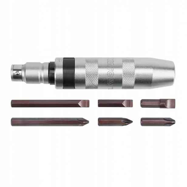 Šroubovák 6 bitů Yato YT-2801 CrV s kovovou rukojetí
