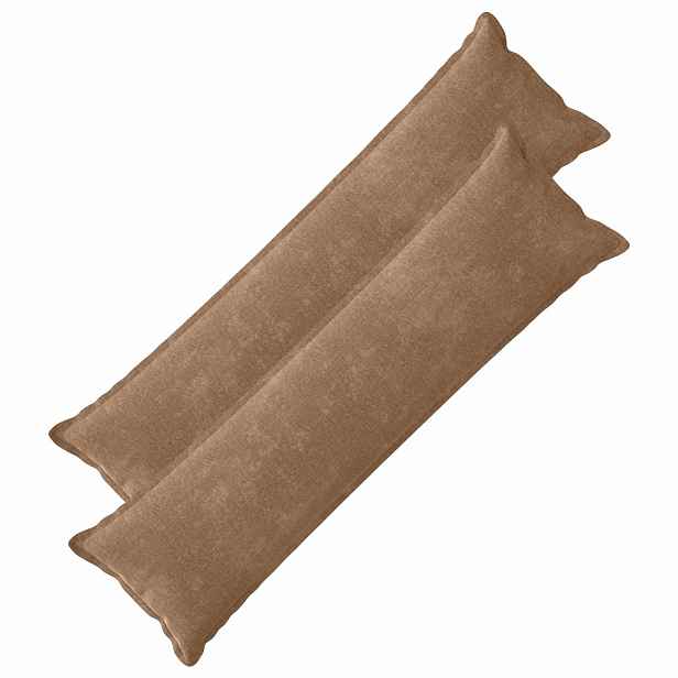 vidaXL Povlak na polštář 2 ks HOUTEN Hnědá 40 x 145 cm