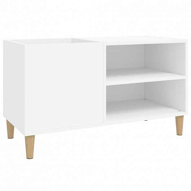 vidaXL Skříňka na LP desky bílá 84,5 x 38 x 48 cm kompozitní dřevo