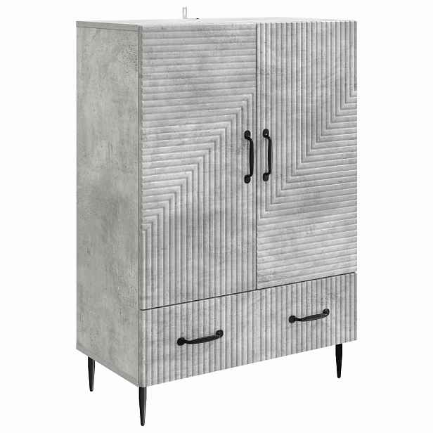 vidaXL Servírovací skříň se zásuvkou Betonově šedá 66 x 34,5 x 95 cm