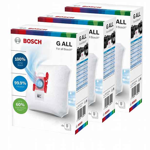 12 x Bosch Originální sáčky BBZ41FGALL typ G All série 4 6 8 GL30 GL45 GL20
