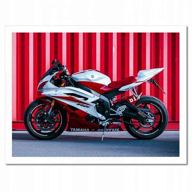 Plakáty v rámu 40x30 Bílo-červená Yamaha