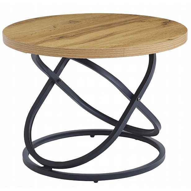 Kávový Stolek Kulatý Moderní Galaxy Fi 50 cm Lavice Loft Dub