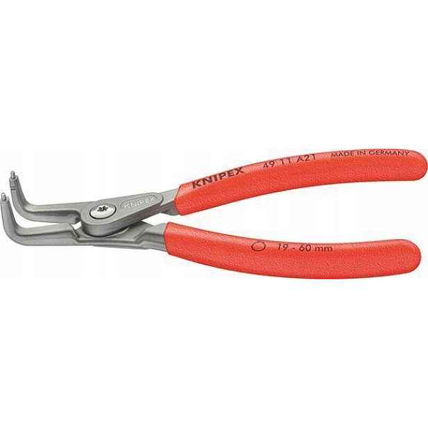 Kleště na vnější pojistné kroužky, ohnuté, s pružina A11 mm Knipex
