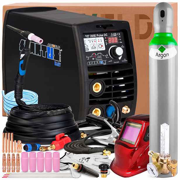Svářečka Spartus Easytig 205E Pulse Tig DC 230V 200A Mma 2T/4T, Držák 4 M