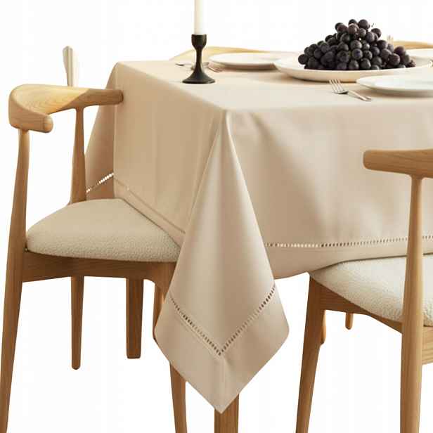 Ubrus Na Stůl Do Domácnosti Voděodolný, Skvrnitý Classy 140x220 Béžový