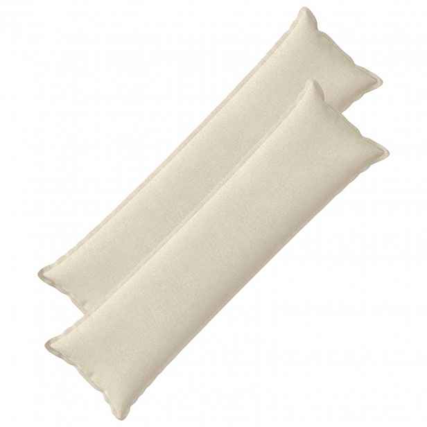 vidaXL Povlak na polštář 2 ks HOUTEN Krémová 40 x 145 cm