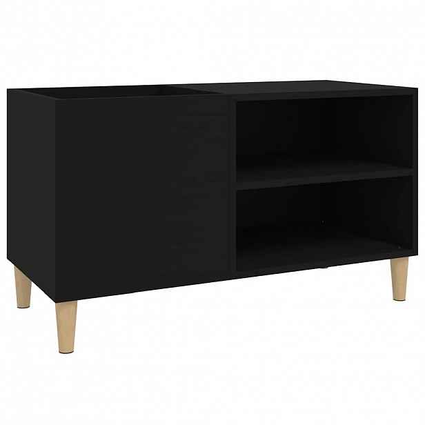 vidaXL Skříňka na LP desky černá 84,5 x 38 x 48 cm kompozitní dřevo