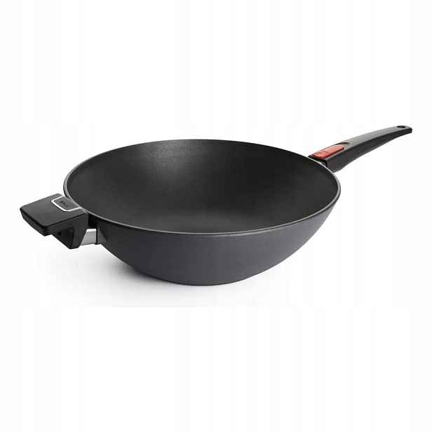 Woll Diamond Lite Nepřilnavý wok s odnímatelnou rukojetí, 34 cm