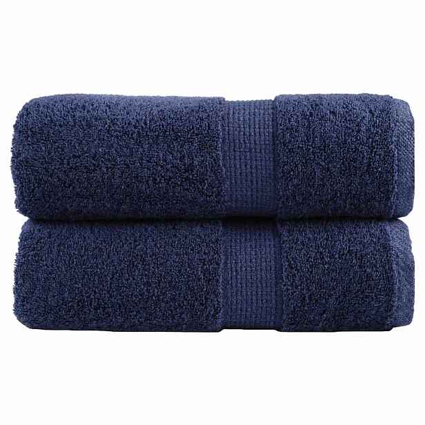 vidaXL Prémiové mycí utěrky SOLUND 2 ks tmavě modré 30x30 cm 600 g/m²