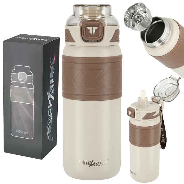 Termohrnek Na Kávu Čaj Do Auta Vzduchotěsný Protiskluzový 500 ml