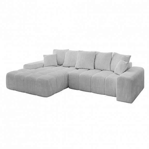 ALTDECOR ROHOVÁ SEDACÍ SOUPRAVA s otomanem vlevo ENSI-L - 267x164x69 cm šedá