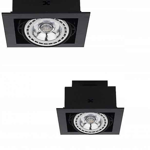 Černá zapuštěná lampa 19x19 Cm 1x GU10 ES111 9571 Nowodvorski