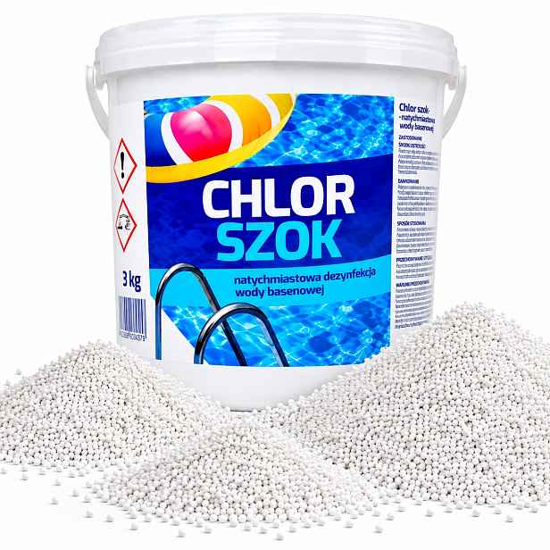 Rychle Rozpustný Chlor 3 Kg Granulát Do Bazénu Avenli Dezinfekce