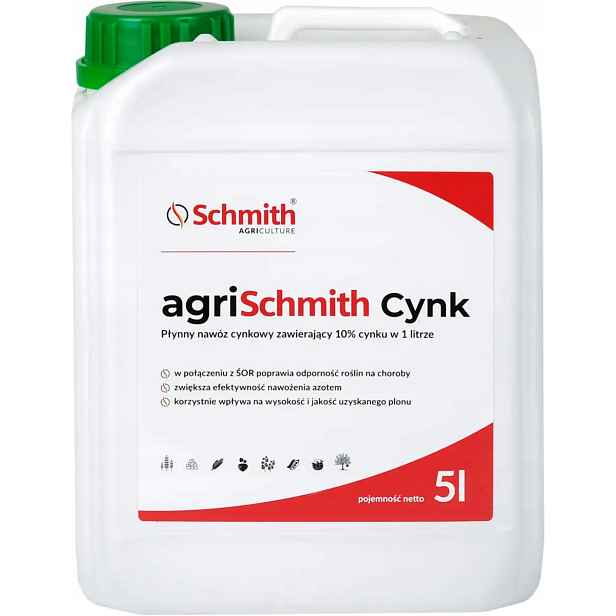 Tekuté zinkové hnojivo agriSchmith Zinek 5 l