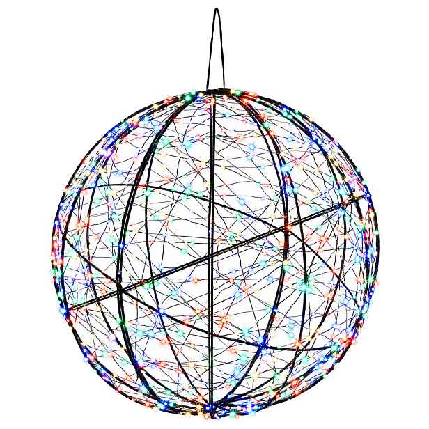 vidaXL Vánoční špička světla 750 LED Vícebarevná Ø 50 x 52 cm