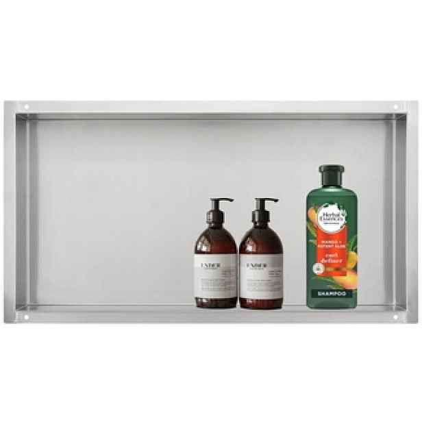 Výklenková Police Na Stěnu 60X30X10 CM Nerezová Ocel Inox Wall Box Aqua