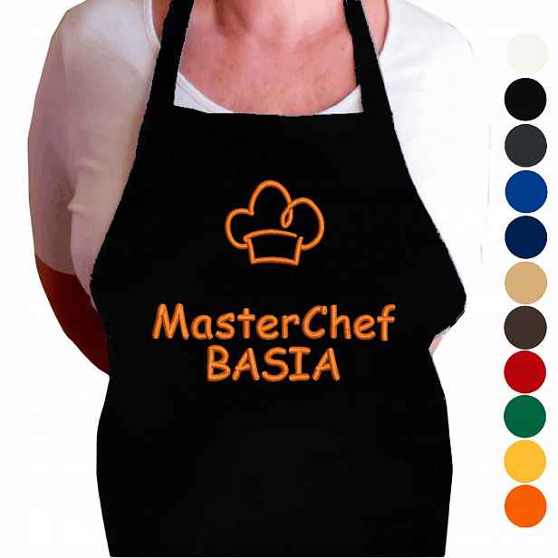 Kuchyňská Zástěra Masterchef S Jménem Dámská Výšivka Dárek Pro Ženu Maminky